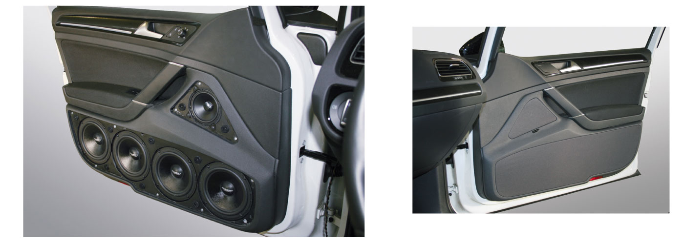 VW Golf 7 - Doorboards mit 3-Wege Soundsystem